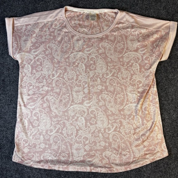 Woman's Lucky Brand 2 Piece Pajama‎ Set PJ's Size XL/EG Light Pink - Picture 2 of 10